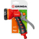 GRINDA T-7, 7 режимов, курок сзади, пластиковый с TPR, поливочный пистолет (8-427185) купить в Сочи