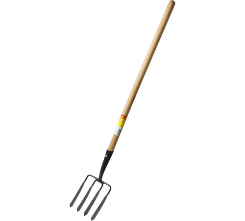 GRINDA 180 х 220 х 1300 мм, четырёхрогие, кованные зубья, антикор. покрытие, деревянный черенок высш. сорт, вилы копальные кованые (39722) купить  в Сочи