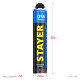 STAYER LOW EXPANSION, 800 мл, пистолетная, выход до 50 л, всесезонная, с низким вторичным расширением, монтажная пена, Professional (41136) купить в Сочи