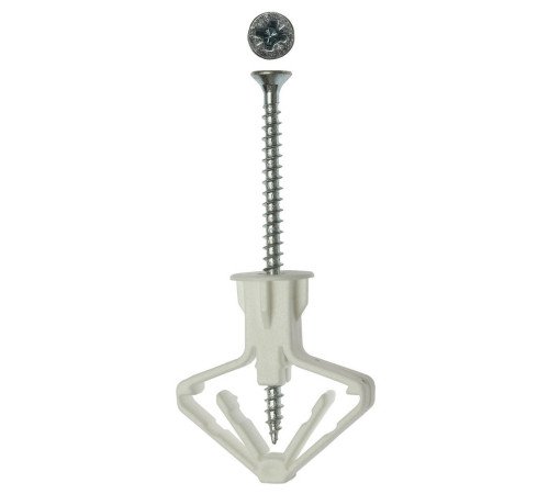 ЗУБР БАБОЧКА, 10 х 50 мм, 4 шт, дюбель для пустотелых конструкций с саморезом (4-301326) купить  в Сочи