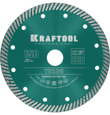 KRAFTOOL Turbo, 150 мм, (22.2 мм, 10 х 2.4 мм), сегментированный алмазный диск (36682-150)