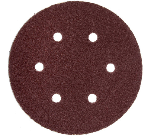 Круг шлифовальный ЗУБР ″Мастер″ универсальный, из абразивной бумаги на велкро основе, 6 отверстий, Р80, 150мм, 5шт купить  в Сочи