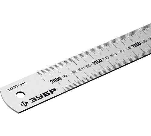 ЗУБР Про-200, длина 2,0 м, усиленная нержавеющая линейка, Профессионал (34280-200) купить  в Сочи