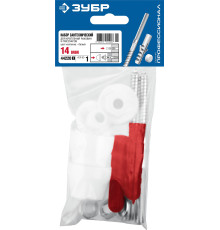 ЗУБР 14 мм, белый, набор для крепления раковин и писсуаров, Профессионал (44220)