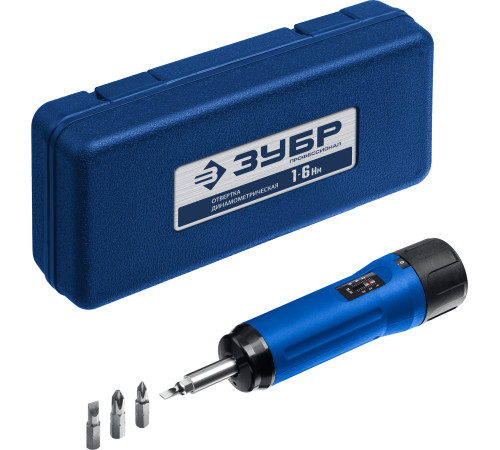 ЗУБР 1 - 6 Нм, регулируемая, динамометрическая отвертка, Профессионал (64015) купить  в Сочи