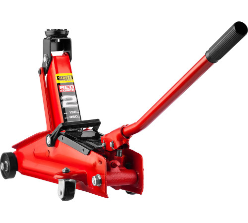 STAYER R-28 RED FORCE, в кейсе, 2 т, 130 - 350 мм, подкатной домкрат для легковых а/м, Professional (43153-2-K) купить в Сочи STAYER R-28 RED FORCE, в кейсе, 2 т, 130 - 350 мм, подкатной домкрат для легковых а/м, Professional (43153-2-K) купить в Сочи