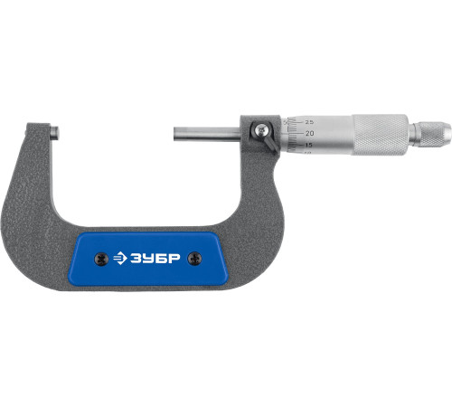 ЗУБР МК 75, 50 - 75 мм, гладкий механический микрометр, Профессионал (34480-75) купить  в Сочи