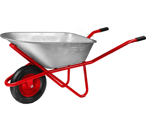 ЗУБР Т-12, 90 л, 180 кг, одноколесная, пневматическое колесо, строительная тачка (39960) купить  в Сочи ЗУБР Т-12, 90 л, 180 кг, одноколесная, пневматическое колесо, строительная тачка (39960) купить  в Сочи