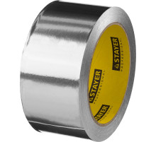 STAYER ProTape, 50 мм, 25 м, до 120 °С, самоклеящаяся алюминиевая лента, Professional (12268-50-25)