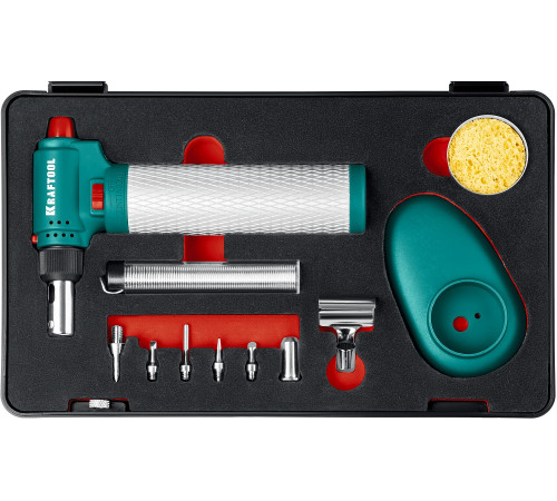 KRAFTOOL Multi torch, 30 - 150 Вт, 1300°С, набор 8 в 1: горелка, фен, пьезоподжиг, газовый паяльник (55506-H8) купить в Сочи KRAFTOOL Multi torch, 30 - 150 Вт, 1300°С, набор 8 в 1: горелка, фен, пьезоподжиг, газовый паяльник (55506-H8) купить в Сочи