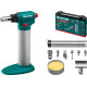 KRAFTOOL Multi torch, 30 - 150 Вт, 1300°С, набор 8 в 1: горелка, фен, пьезоподжиг, газовый паяльник (55506-H8) купить в Сочи