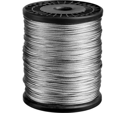 ЗУБР DIN 3055, свивка 6 х 7 + IWS, 1.5 мм, L 200 м, стальной трос, Профессионал (4-304110-15) купить  в Сочи