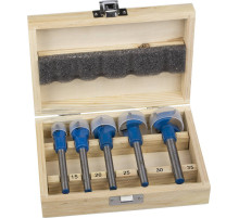 ЗУБР 5 шт: 15-20-25-30-35 мм, твердосплавные резцы, набор композитных сверл форстнера (29945-H5)