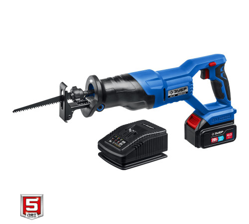 ЗУБР Т7, 20 В, 180 мм, 1 АКБ (4 А·ч), бесщеточная пила сабельная, Профессионал (SPB-180-41) купить  в Сочи