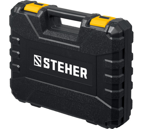 STEHER 12 В, 35 Н·м, 2 АКБ (2 А·ч), бесщеточная дрель-шуруповерт, кейс (CDB-120-2) купить в Сочи STEHER 12 В, 35 Н·м, 2 АКБ (2 А·ч), бесщеточная дрель-шуруповерт, кейс (CDB-120-2) купить в Сочи