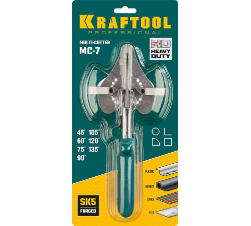 KRAFTOOL MC-7, угловые ножницы для пластмассовых и резиновых профилей (23372) купить  в Сочи