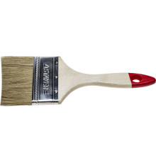 STAYER UNIVERSAL, 75 мм, 3″, светлая натуральная щетина, деревянная ручка, все виды ЛКМ, плоская кисть (0101-075)