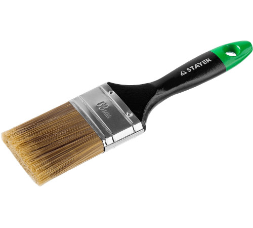 STAYER UNIVERSAL-ARTEX, 63 мм, 2.5″, искусственная щетина, деревянная ручка, для высокотекучих ЛКМ, плоская кисть (0106-063) купить в Сочи STAYER UNIVERSAL-ARTEX, 63 мм, 2.5″, искусственная щетина, деревянная ручка, для высокотекучих ЛКМ, плоская кисть (0106-063) купить в Сочи