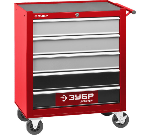 ЗУБР 688 х 458 х 812 мм, инструментальная тележка с 5 ящиками(38905-5) купить  в Сочи
