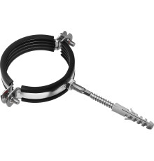 ЗУБР 2 1/2″, цинк, 1 шт, трубный хомут с сантехнической шпилькой и дюбелем (37866-75-80)