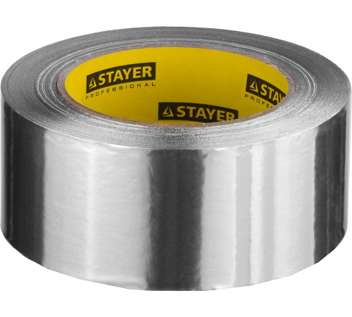 STAYER ProTape, 75 мм, 50 м, до 120 °С, самоклеящаяся алюминиевая лента, Professional (12268-75-50) купить  в Сочи