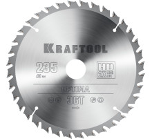 KRAFTOOL Optima, 235 х 30 мм, 36Т, пильный диск по дереву (36951-235-30)