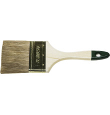 STAYER LASUR, 75 мм, 3″, смешанная щетина, деревянная ручка, для высокотекучих ЛКМ, плоская кисть (01031-75)