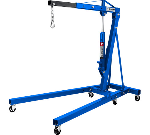 ЗУБР КГС-2, 2 т, 25 - 2200 мм, складной гидравлический кран, Профессионал (43011-2) купить  в Сочи