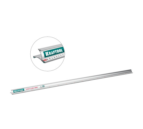 KRAFTOOL KRAFT-LINE, 1.5 м, усиленная алюминиевая линейка со стальной направляющей (34275-150) купить  в Сочи