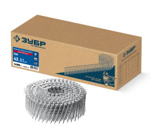 ЗУБР CSN 42 х 2.1 мм, барабанные гвозди для сайдинга оцинкованные, 14000 шт (305386-42)