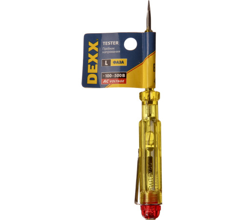 DEXX 100 - 500 В, 120 мм, электрический пробник (25750) купить в Сочи DEXX 100 - 500 В, 120 мм, электрический пробник (25750) купить в Сочи