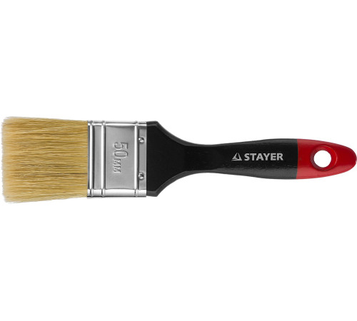 STAYER Universal, 50 мм, 2″, светлая, натуральная щетина, деревянная ручка, все виды ЛКМ, плоская кисть, Professional (0104-050) купить в Сочи STAYER Universal, 50 мм, 2″, светлая, натуральная щетина, деревянная ручка, все виды ЛКМ, плоская кисть, Professional (0104-050) купить в Сочи