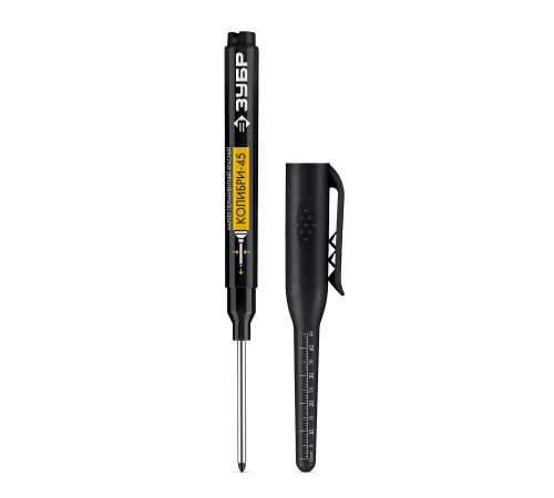 ЗУБР Колибри-45 черный, наконечник L 45 мм, ᴓ 3 мм, перманентный маркер для отверстий (06339-2) купить  в Сочи