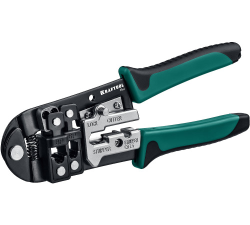 KRAFTOOL RJ, (RJ45, RJ11,RJ12), универсальный кримпер (22699) купить  в Сочи