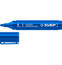 ЗУБР МП-300 синий, 2 мм перманентный маркер (06322-7)