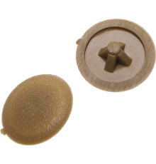 ЗУБР шлиц №2, цвет бук, 40 шт, декоративная заглушка под шуруп (4-308156-2)