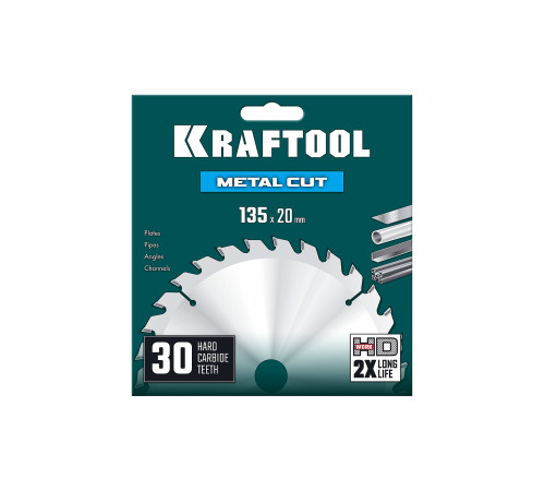 KRAFTOOL Metal Cut 135 х 20 мм, 30Т, диск пильный по металлу и стали (36954-135-20-30) купить  в Сочи