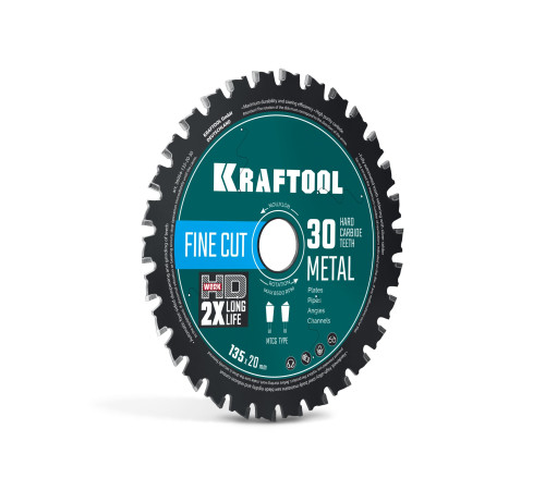 KRAFTOOL Metal Cut 135 х 20 мм, 30Т, диск пильный по металлу и стали (36954-135-20-30) купить  в Сочи
