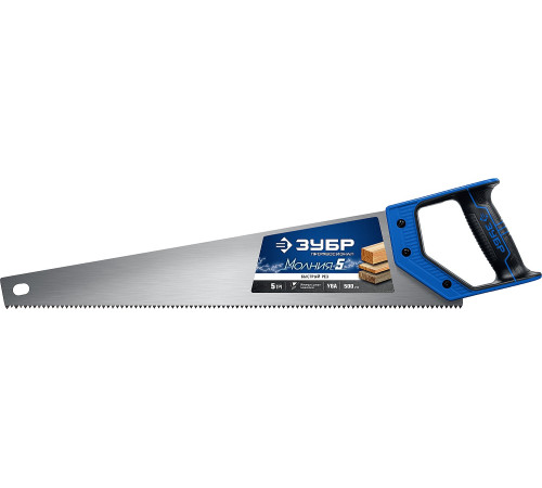 ЗУБР Молния-5, 500 мм, 5TPI, ножовка по дереву, Профессионал (15075-50) купить  в Сочи