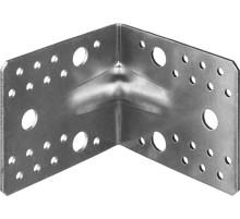 ЗУБР УКУ-2.5, 90 x 105 x 105 x 2.5 мм, цинк, усиленный крепежный уголок (31011-105)