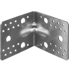 ЗУБР УКУ-2.5, 90 x 105 x 105 x 2.5 мм, цинк, усиленный крепежный уголок (31011-105)