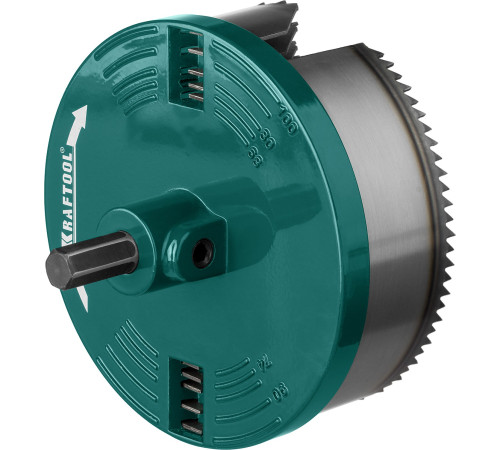 KRAFTOOL 5 шт, (68-74-80-90-100 x 32 мм), наборная кольцевая пила по дереву (29584-H5-32) купить  в Сочи