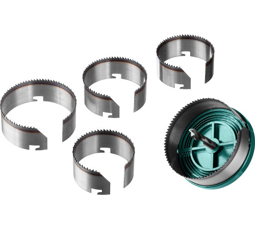 KRAFTOOL 5 шт, (68-74-80-90-100 x 32 мм), наборная кольцевая пила по дереву (29584-H5-32) купить  в Сочи