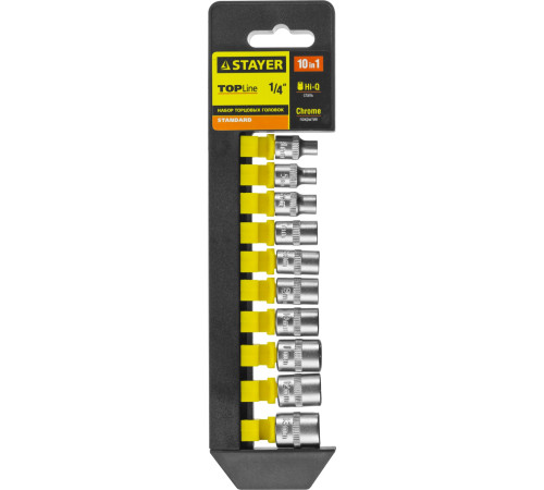 STAYER RSS 10S, 10 предм., (1/4″), набор торцовых головок (27758-H10) купить в Сочи STAYER RSS 10S, 10 предм., (1/4″), набор торцовых головок (27758-H10) купить в Сочи
