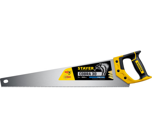 STAYER Cobra 3D, 500 мм, универсальная ножовка, Professional (1512-50) купить  в Сочи