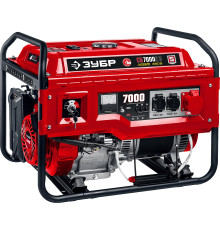 ЗУБР 7000 Вт, 380 / 220 В, бензиновый генератор с электростартером (СБ-7000Е-3)