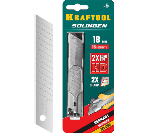 KRAFTOOL 18 мм, 5 шт, сегментированные лезвия (09606-18-S5) купить  в Сочи