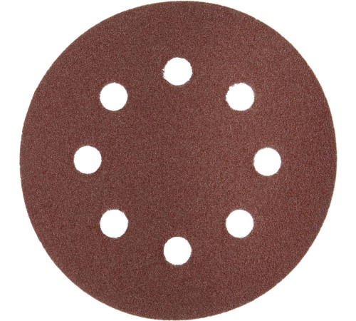 Круг шлифовальный ЗУБР ″Мастер″ универсальный, из абразивной бумаги на велкро основе, 8 отверстий, Р120, 125мм, 5шт купить  в Сочи