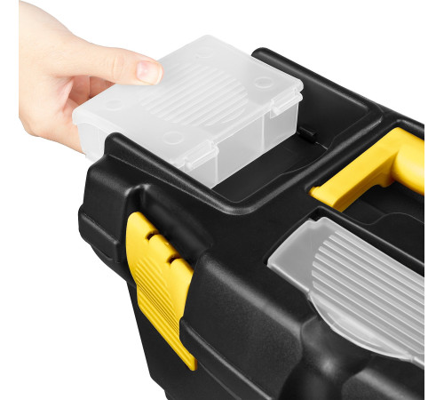 STAYER VEGA-16, 410 x 210 x 230 мм, (16″), пластиковый ящик для инструментов (38105-16) купить  в Сочи