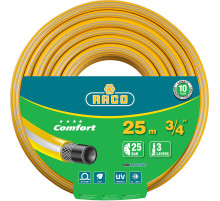 RACO COMFORT, 3/4″, 25 м, 25 атм, трёхслойный, армированный, поливочный шланг (40303-3/4-25)